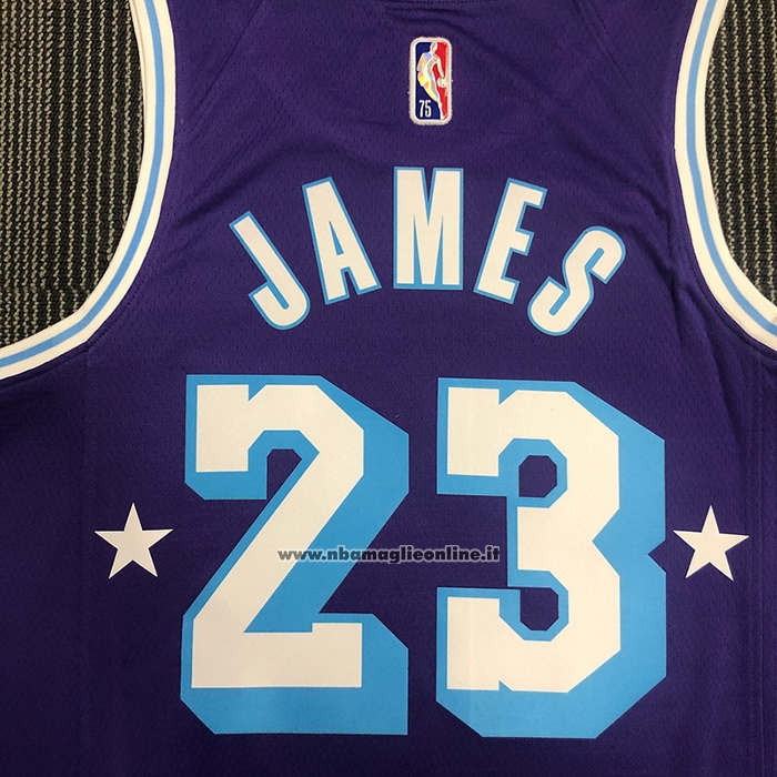 Maglia Los Angeles Lakers Kobe Bryant #23 Citta Edition 2021-22 Viola
